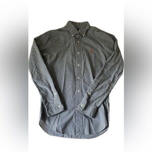 Ralph Lauren Men’s or Boy’s Green Gingham Button Down Shirt - size S/P Slim